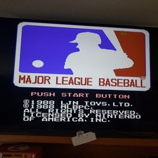 Major League Baseball (Nintendo Entertainment System, 1988) Tested AUTHENTIC