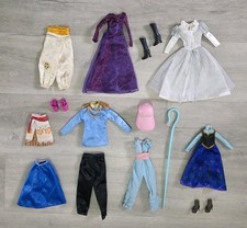 DISNEY PRINCESS CLOTHES & ACCESSORIES BUNDLE - SPARES - FROZEN / ARIEL / ALADDIN