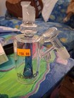 Cheech 14mm Premium Glass Water Pipe Ash Catcher DiscoCrystal Perc 90°BlueBroken — photo 2