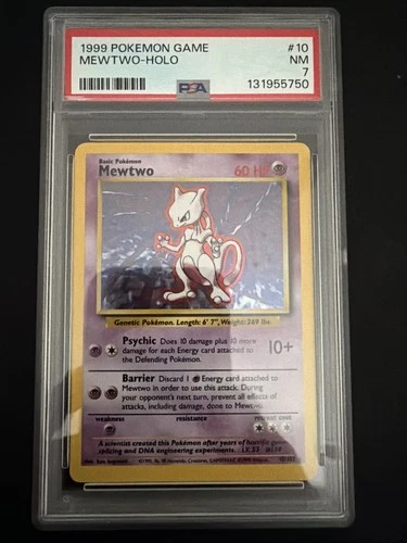 New ListingPSA 7 Mewtwo Pokemon Base Set Holo Rare