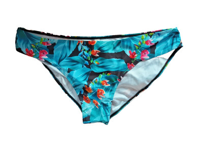 Bikinihose Mehrfarbig Blumenmuster 2XL