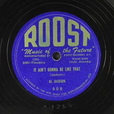 AL JACKSON: Es Wird Nicht So Sein / Cool Cruel Mama ROOST Single 78 UPM