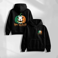 Men  s Halloween Pumpkin Graphic Pullover Hoodie Sweatshirt, Spooky Pumpkin Print