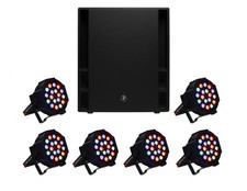 Mackie Thump 118S 1400W 18" Powered Active PA Subwoofer  6 Par Can Wash Lights