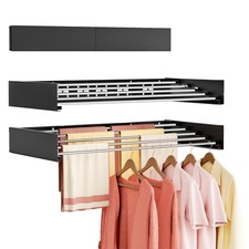 Vasunray Wall Mounted Clothes Drying Rack Folding Indoor, Foldable Laundry Dryin