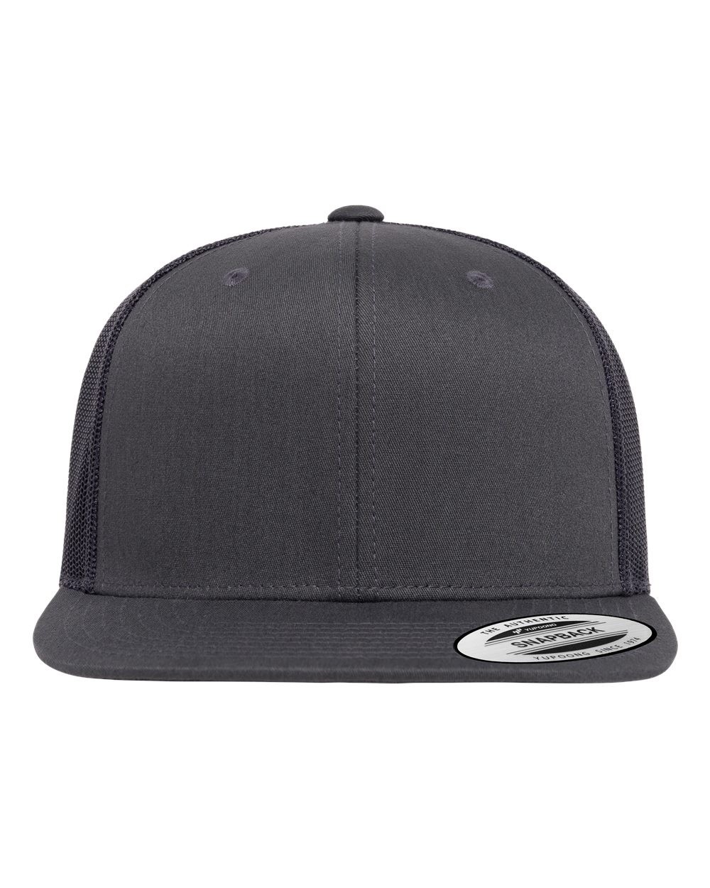 Mesh Back Flat Bill Cap Snapback