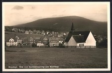 Postcard Braunlage, view from Andreasbergerweg to Wurmberg 