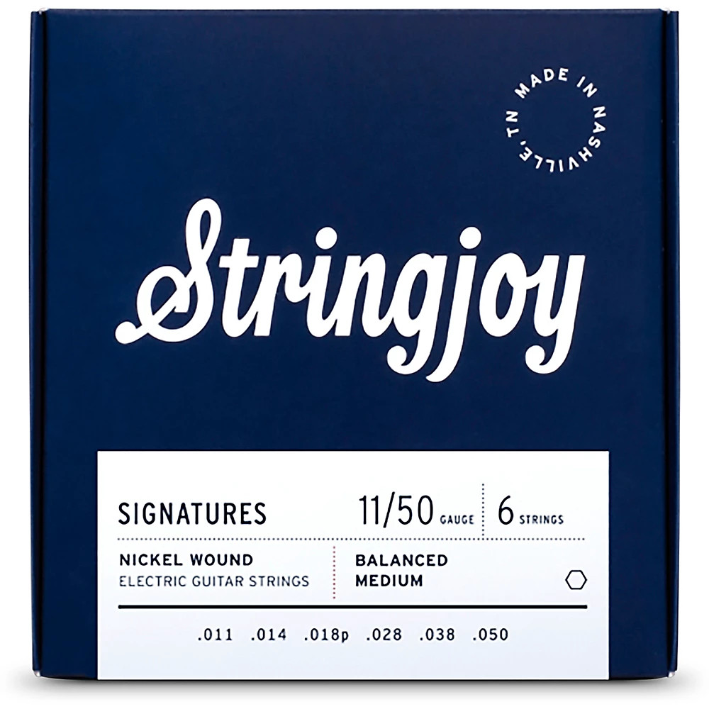 Stringjoy Signatures - 6-струнные электрогитарные струны с никелевой обмоткой 11 - 50 2990₽