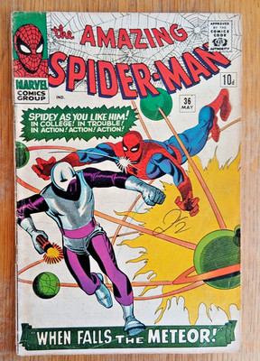 AMAZING SPIDER-MAN #36,,1966,,MARVEL COMICS,,1ST  LOOTER