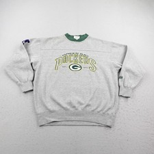 Vintage Green Bay Packers Sweatshirt Mens XL Gray Lee Sport Crewneck 90s NFL