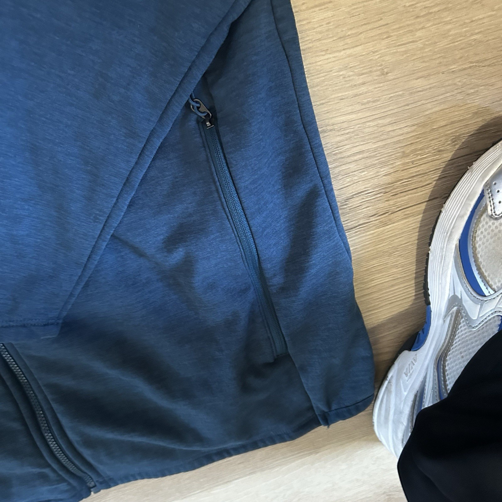 Basic Blue North face Thermal Zipup - image 4