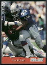 Sam Gash 1993 Pro Set #280 RC New England Patriots