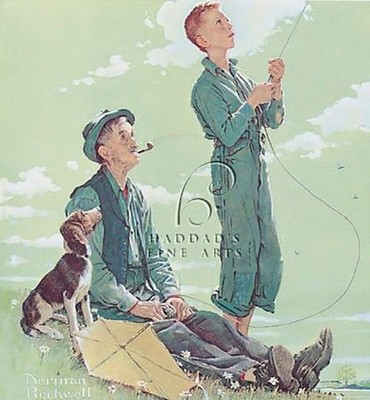 Soaring Spirits Art Print by Norman Rockwell 10 1/2 x 13 1/4'' Paper New Unframed
