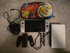 Nintendo Switch OLED Model Console with 32GB SD Card DOCK CABLE ACCSESORIES