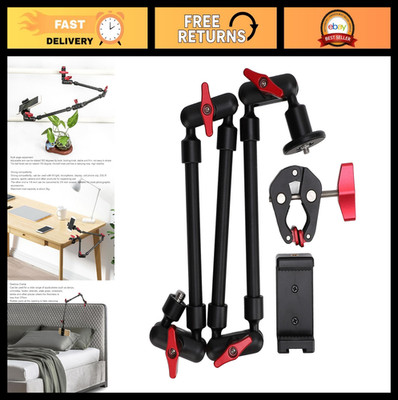 31'' Adjustable Articulating Magic Arm with Super Clamp & 360° Rotation for Camer