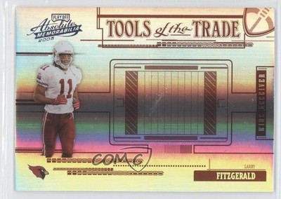 2005 Playoff Absolute Memorabilia Spectrum Red 6/50 Larry Fitzgerald HOF 1l2