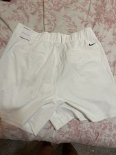 Nike Dri-FIT Womens White Golf Shorts XL Regu...