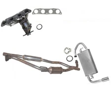 Converters Muffler System For Pontiac Vibe 2003-2006 1.8L ALL WHEEL DRIVE