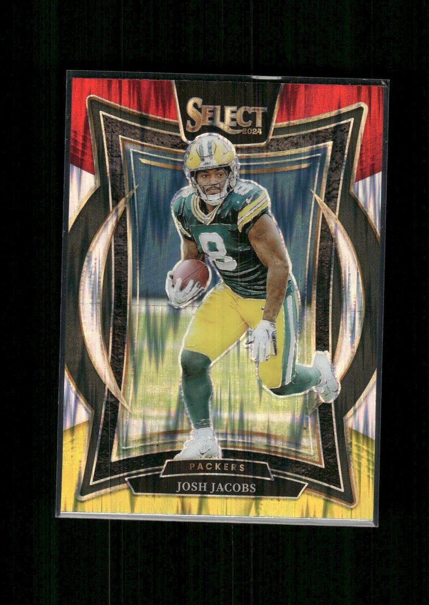 2024 Select Red & Yellow Shock Prizm Josh Jacobs #73 Packers | eBay