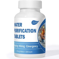 Water Tablets Purification for Drinking 100 Count - Water Filtration System Su