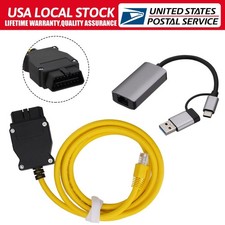 Enet Obd2 Cable Usb Type C For Bmw F Series Newer Icom E-sys Ista Bimmercode