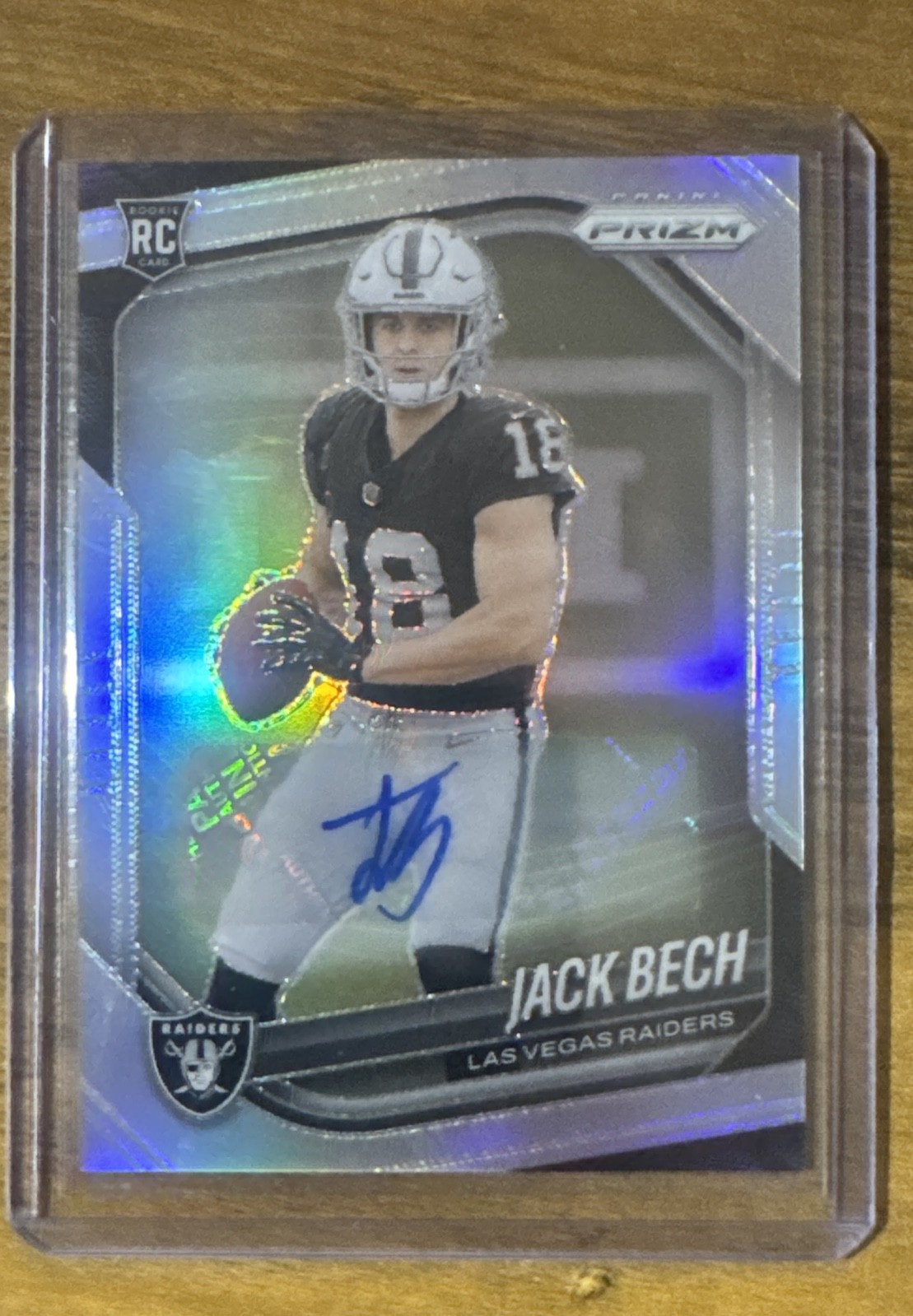 2025 Panini Prizm - Rookies Jack Bech #346 Silver Prizm Autographs (AU, RC)