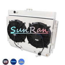 Alu 4row Radiatorshroudfan Fit 59-68 Chevrolet Bel Aircapriceimpala 4.1-7.0l