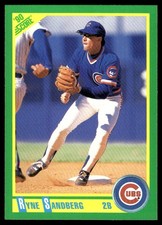 Ryne Sandberg 1990 Score #90 Chicago Cubs MLB READ FREE SHIPPING AutographDen