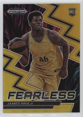 2023-24 Panini Prizm Draft Picks Fearless Gold Prizm 1/10 James Nnaji #6 0v2h