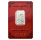 2026 PAMP Lunar Legends 1000 Mile Horse 10 g Silver Proof-Like Bar in Assay Card