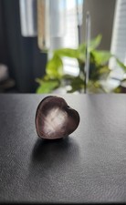 Rose Quartz Pink Heart Statement Cocktail Ring Blackened Silver 925