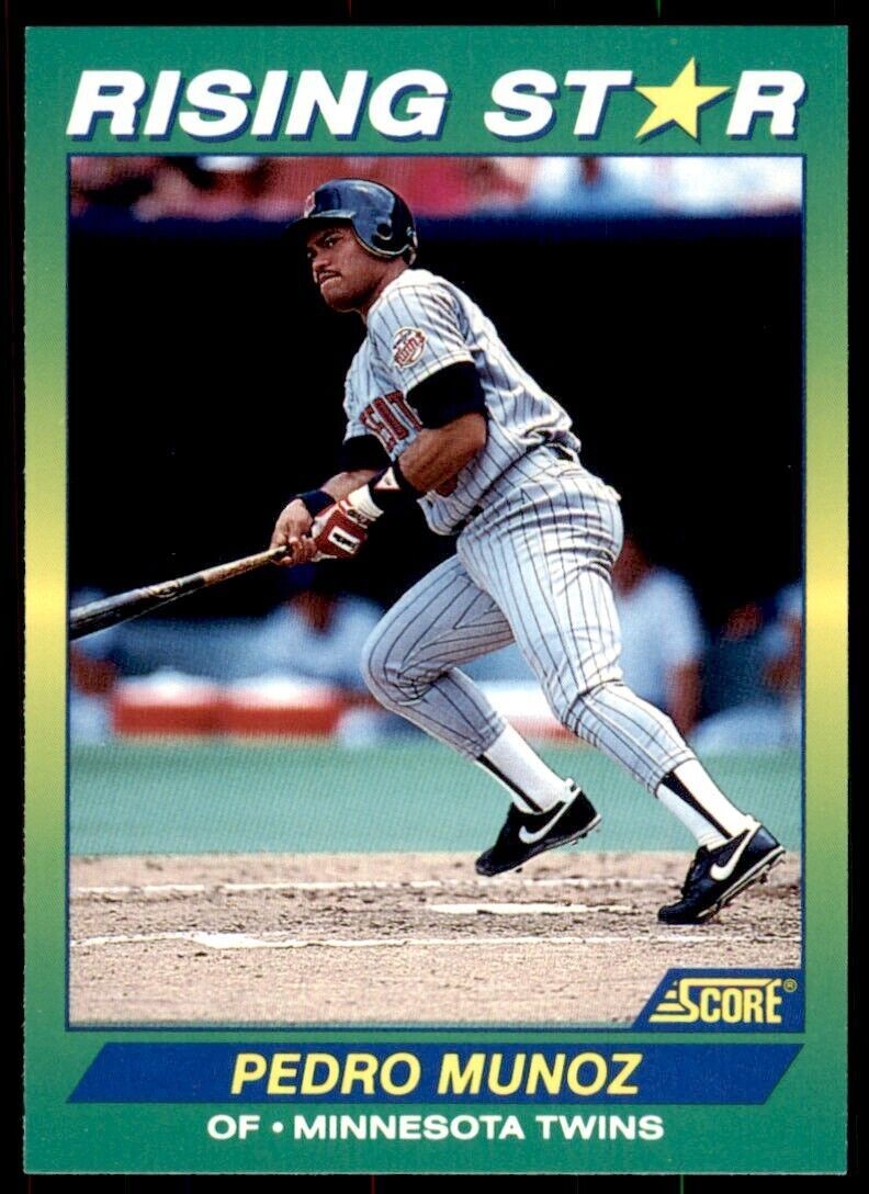 1992 Score Rising Stars Pedro Munoz Rookie Minnesota Twins #74