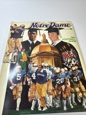 1983 Notre Dame Football Media Guide - Mark Bavaro Mike Golic Steve Beuerlein