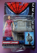 2002 MARVEL MARY JANE - ACTION FIGURE CON BALCONE STACCABILE MONTABILE A PARETE