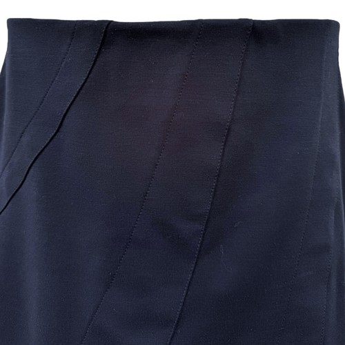 VERA WANG Womens SP S PETITE Mini Skirt Knit Stretch Pencil Pull On NAVY BLUE - Picture 11 of 19
