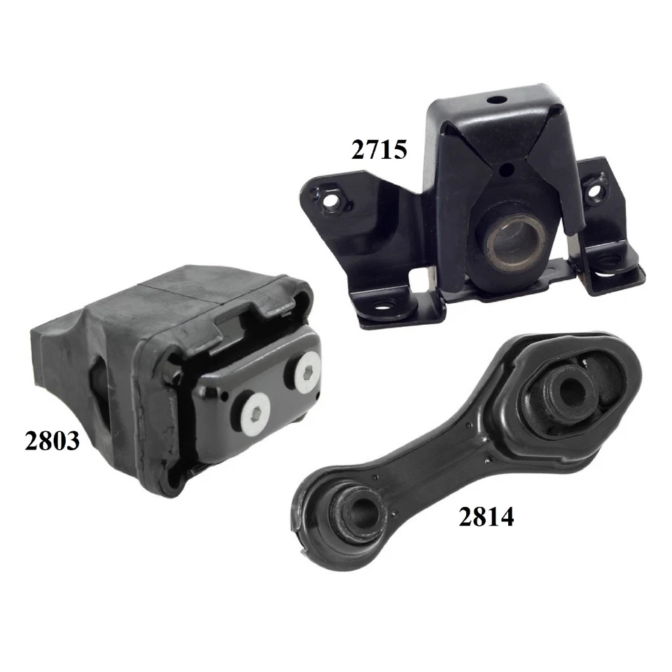 3 PCS MOTOR & TRANS MOUNT FIT 1994-1998 PONTIAC GRAND AM - 2.3L, 2.4L AUTO TRANS - Image 2 of 4