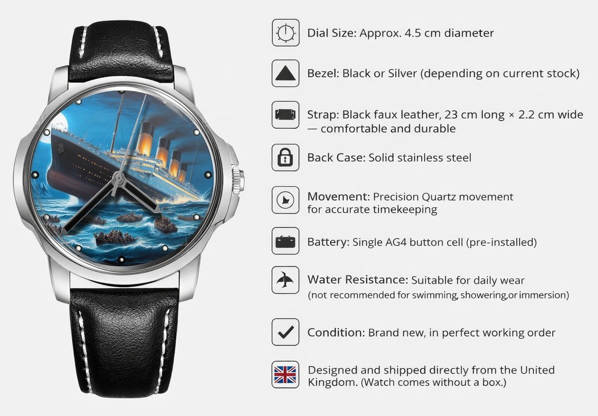 Orologio Da Polso In Pelle Blu - Quadrante Rotondo 3,5 Cm - Regalo Per Uomo, Donna, Ragazzo Fan Del Reggae