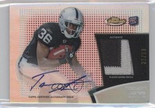 2011 Topps Finest Rookie Red Refractor 31/50 Taiwan Jones #RAP-TJ Patch Auto 0c3