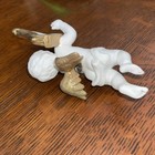 Heralding Angel Christmas Ornament Danbury Mint Cherub Figurine Golden Harp — photo 5