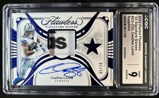2025 Flawless CeeDee Lamb 2024 Gloves Patch Sapphire Auto #/10 #4 CGC 9/9