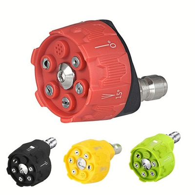 #ad High Pressure Washer Spray Nozzle 0 15 25 40 Degree Rotation Watering Rinse Soap $13.97