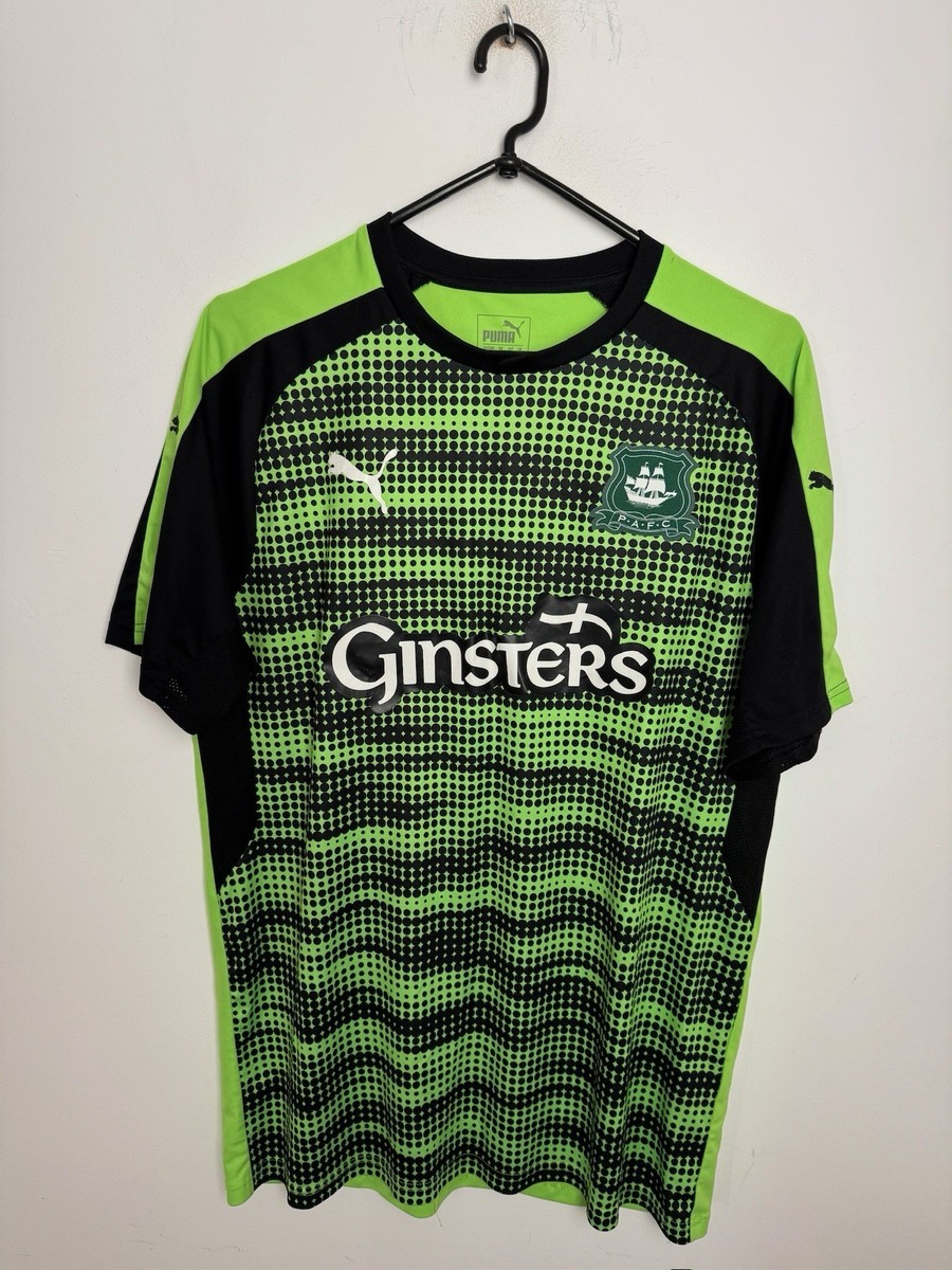 PLYMOUTH ARGYLE 2017/2018 AWAY FOOTBALL SHIRT #12 GREEN ARMY PUMA