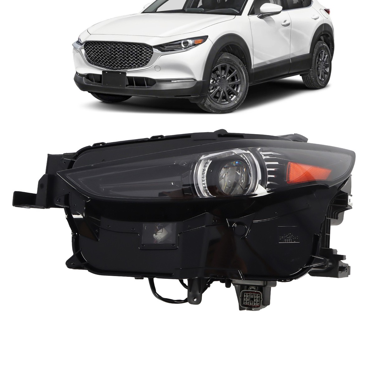 マツダ　MAZDA CX-30 左ヘッドライトD41V-51-040A DGJ1-51-040B For 2020-2022 Mazda CX-30 Left Driver Side LED