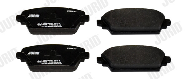 Plaquettes de frein JURID 572428J anti-vibration pour Nissan Primera Break