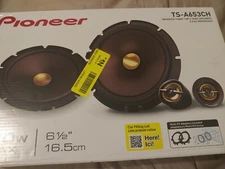 Pioneer A-Series TS-A653CH 6.5" 2-way, 370W Max Power Component Speakers *READ*