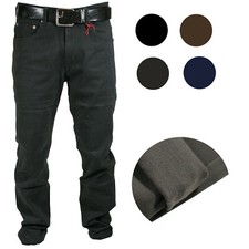 Pantalone Uomo in Fustagno 5T Felpato Vita Alta Invernale Elastico Jeans 46-64