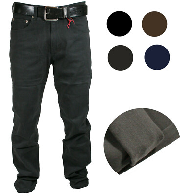 Pantalone Uomo in Fustagno 5T Felpato Vita Alta Invernale Elastico