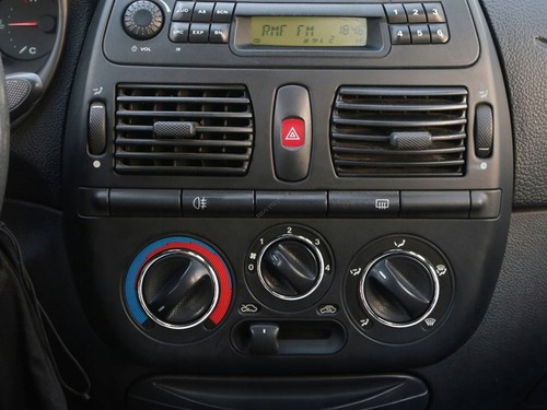 Pour Fiat Bravo 95-01 Anneaux de commande de chauffage en aluminium poli x3 - Picture 7 of 7