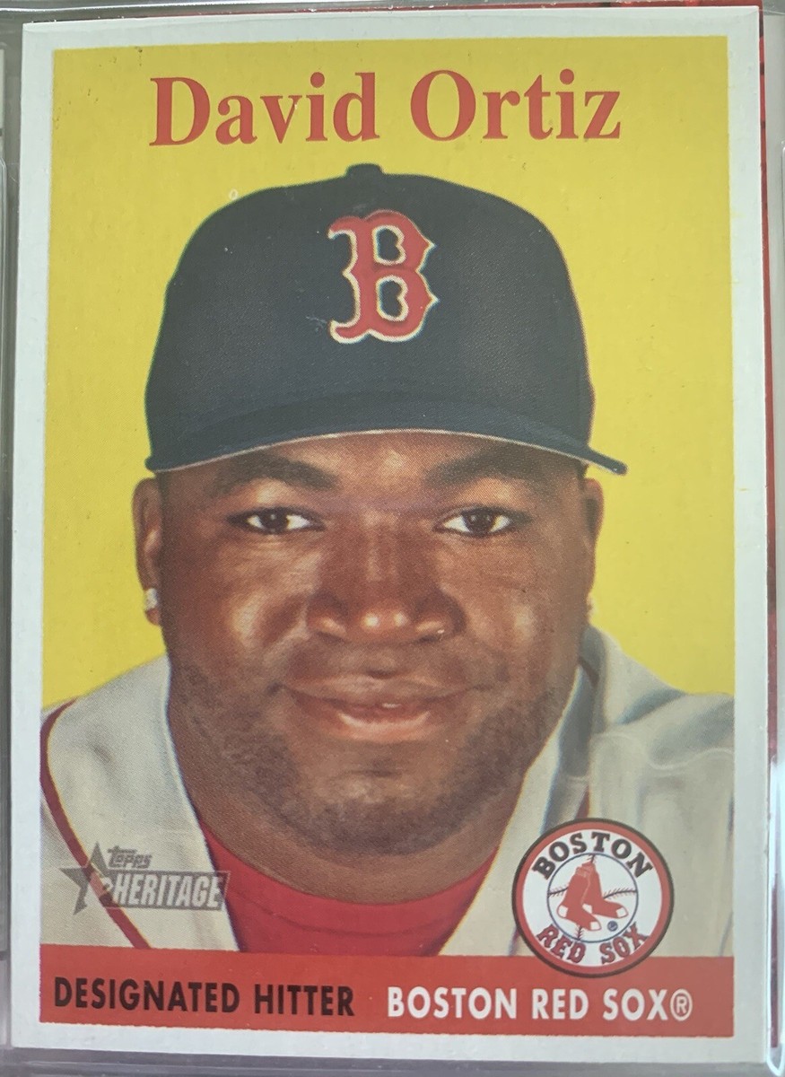 David Ortiz Topps Heritage baseball card. MLB HOF. Big Papi | eBay