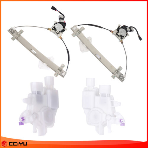 2 FL & FR Door Lock Actuators w/ Power Window Regulators For 2004-2008 Acura TL